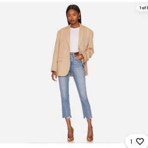 NWT Agolde Riley High Rise Crop in Haven